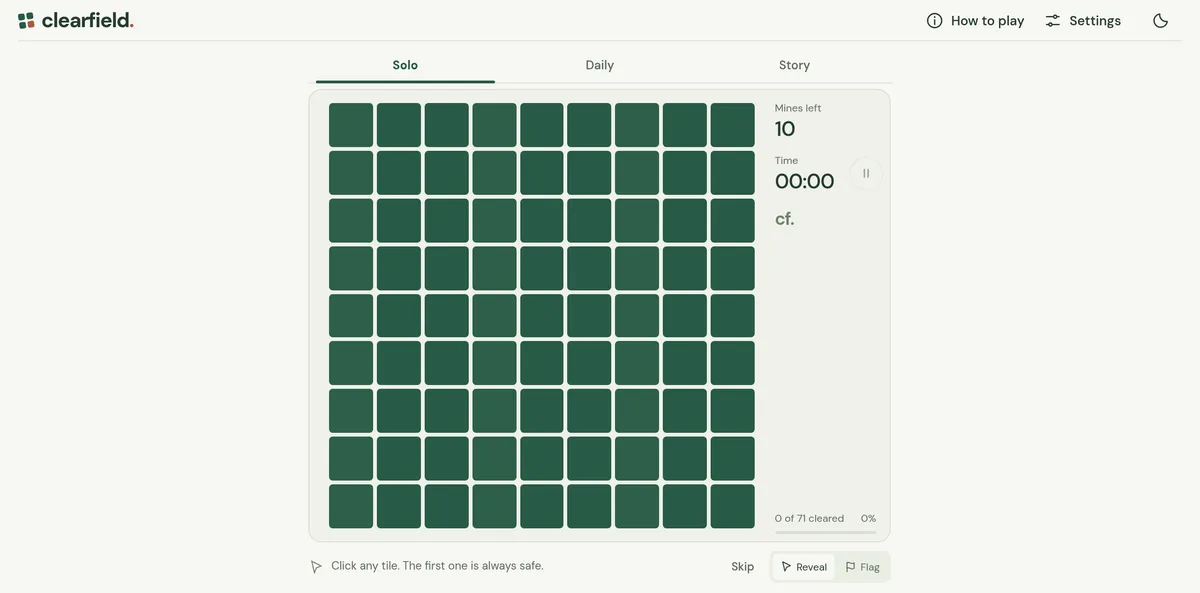 Clearfield — Browser game